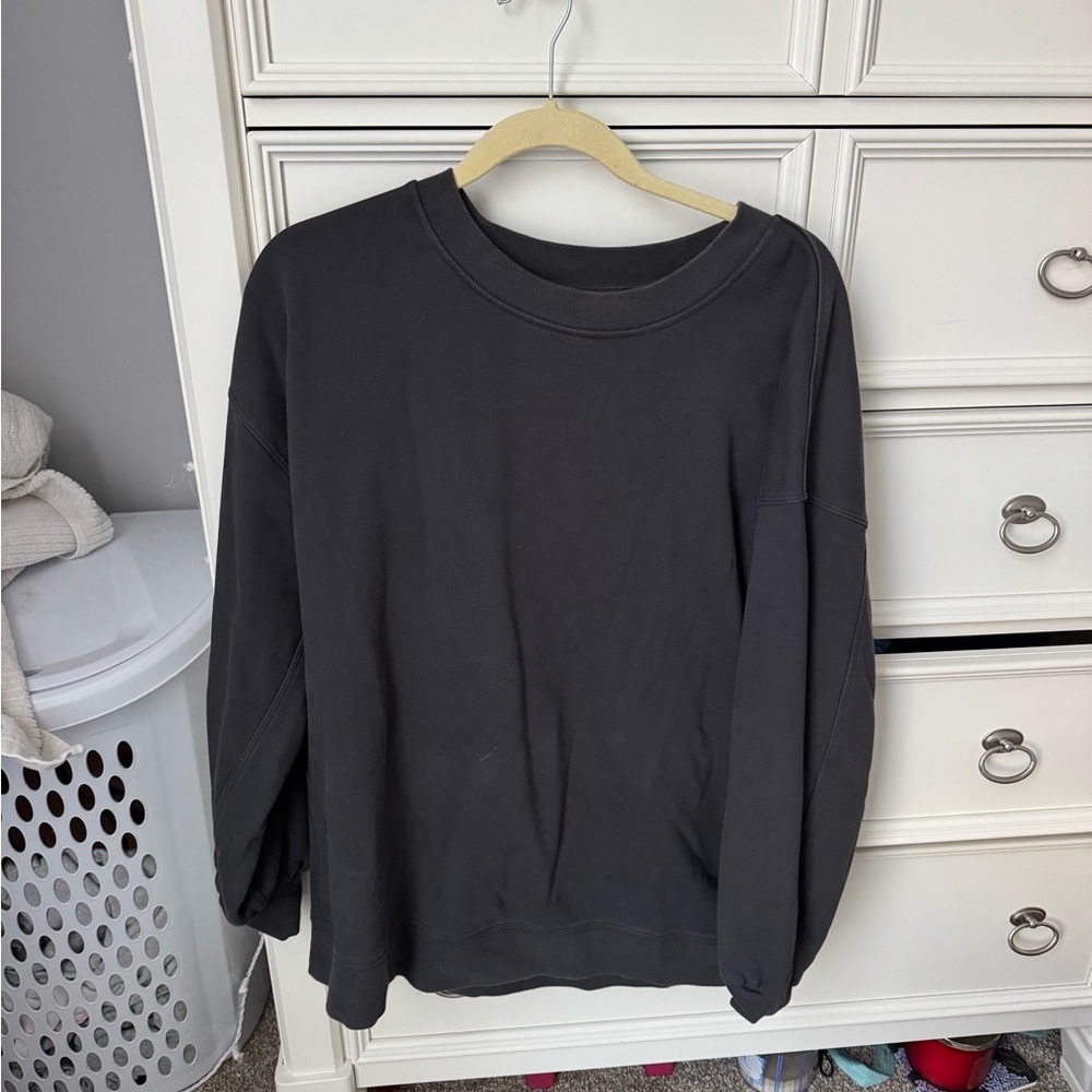 Charcoal Grey Lululemon Crewneck Sweatshirt